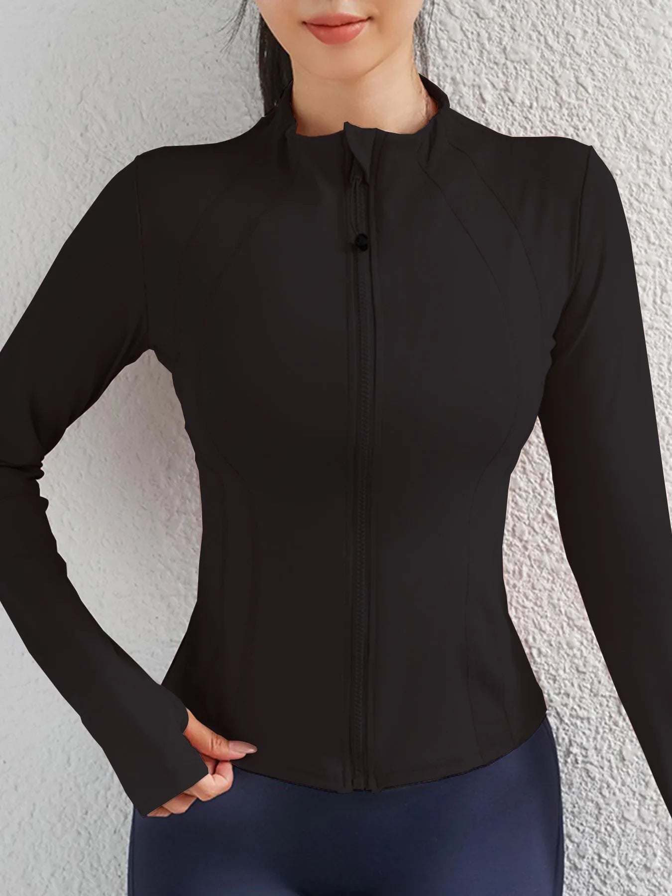 Woman Long Sleeve Fitness Jackets