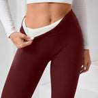 Fleece-Lined Thick Cashmere Winter Leggings