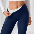 Fleece-Lined Thick Cashmere Winter Leggings